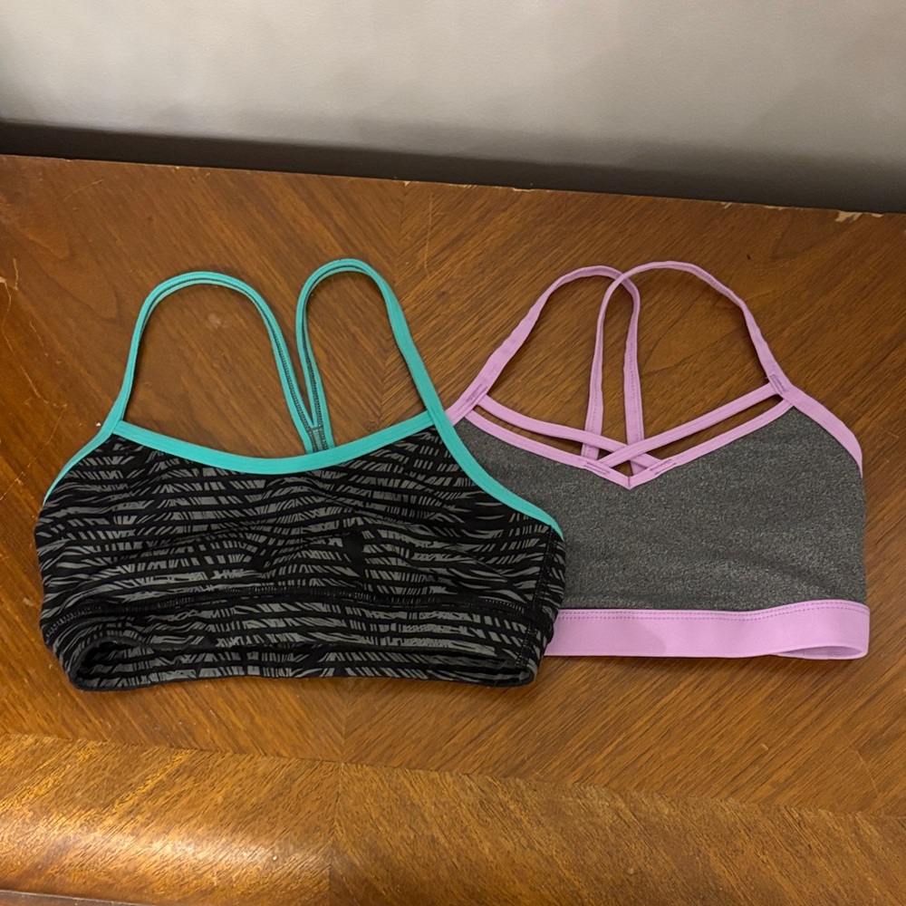Champion Women's Tops in Black and Gray with Teal and Purple Accents